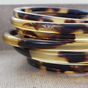 Banana Republic Tortoise Shell Bangle Bracelets